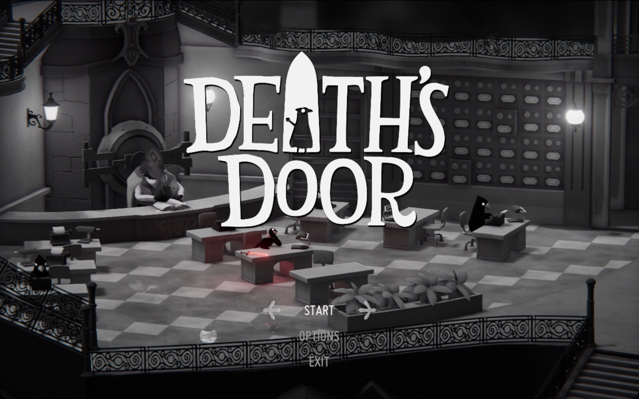 Death's Door title screen through DXMT on Metal