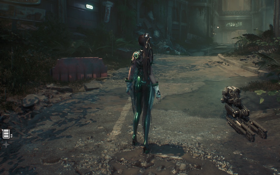 Stellar Blade Demo gameplay in the VM: DirectX 12 through vkd3d-proton